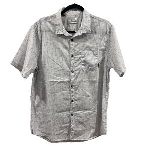 Billabong Men’s Casual Short Sleeve Button Down Shirt Printed Size Large
